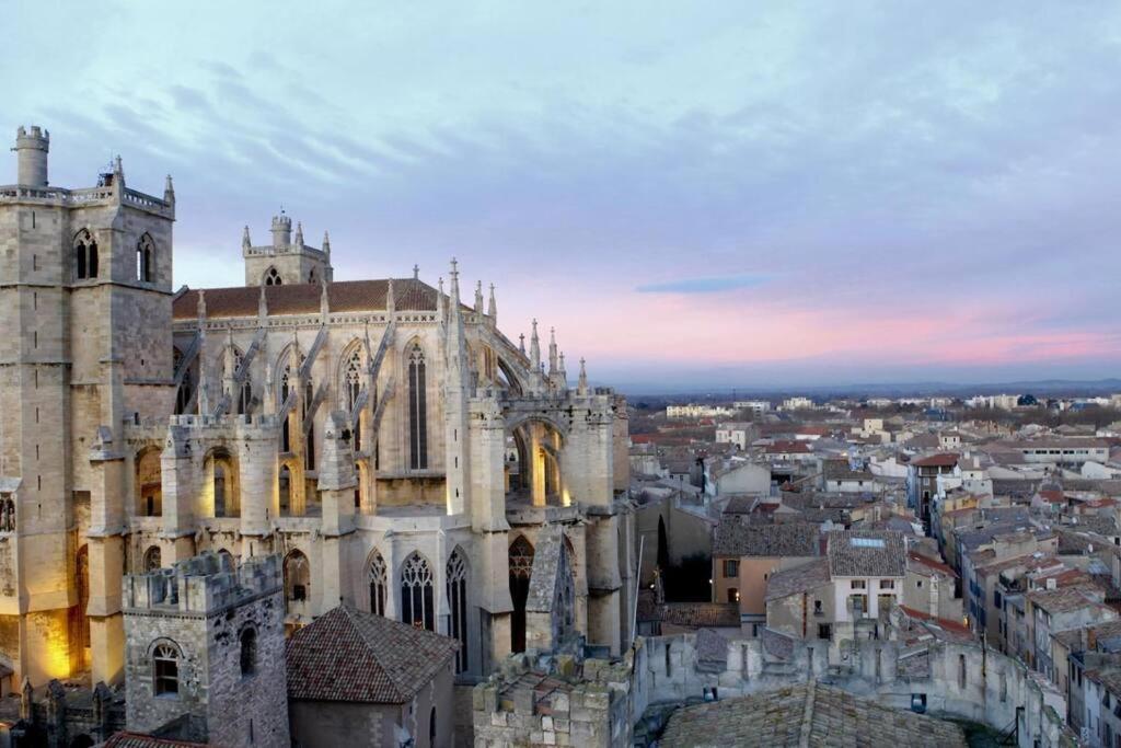 Appartamento Le St Just : Hypercentre, Vue Imprenable Sur La Cathedrale Narbona Esterno foto